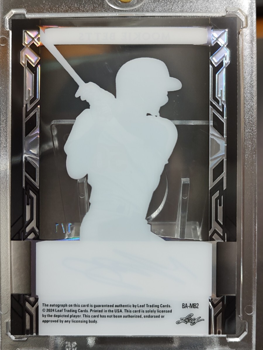 1/1 一枚限定 leaf 2024 Mookie Betts ムーキー ベッツ 直筆 1/1 一枚限定 leaf 2024 Mookie Betts ムーキー ベッツ 直筆