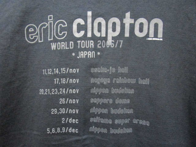 レア！エリック・クラプトン ２００６年日本ツアーＴシャツ（Eric Clapton JAPAN TOUR 2006コンサートライブグッズ）_画像4