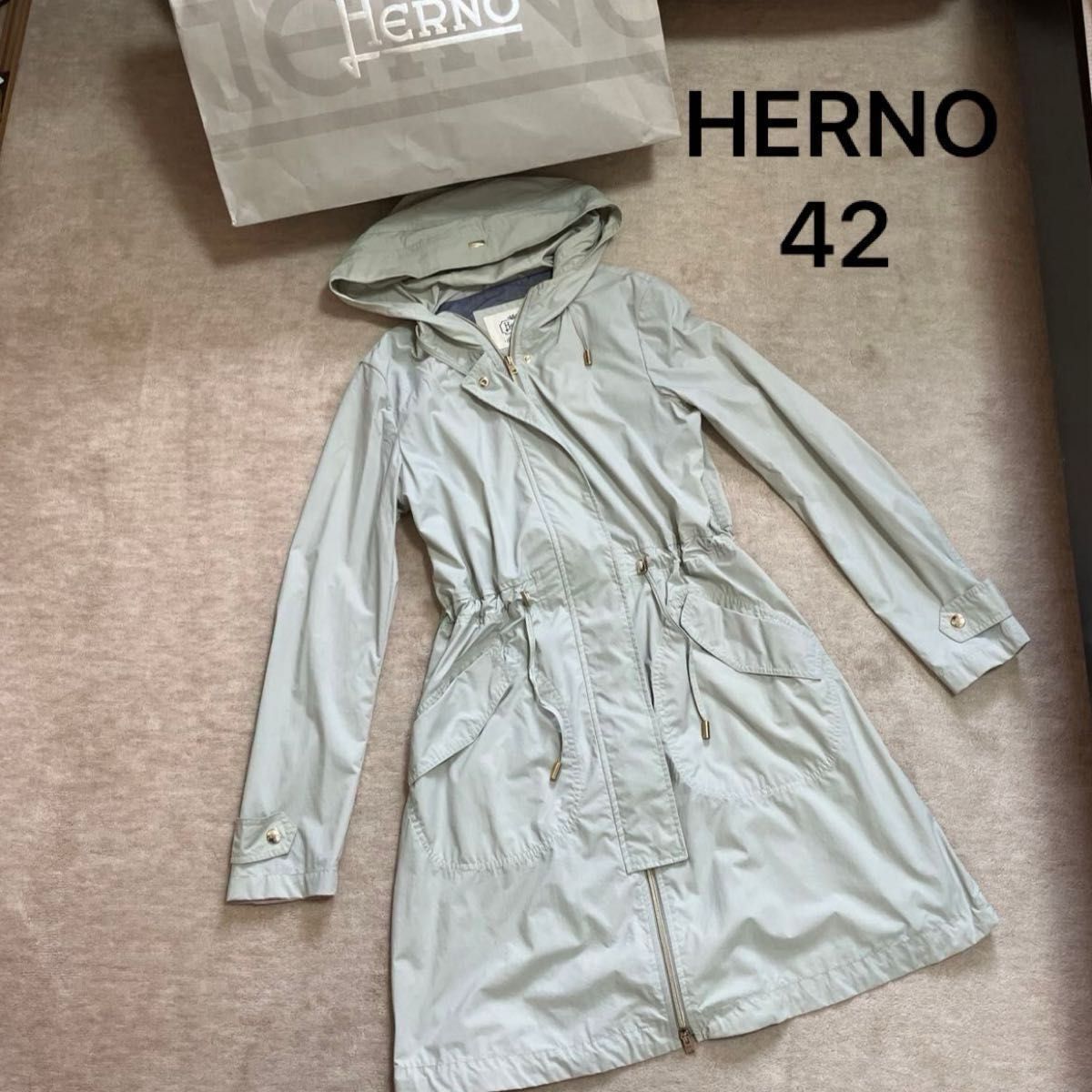 ヘルノ 42 ジャケット コート レディース HERNO M L モッズ ヘルノ 42 ジャケット コート レディース HERNO M L モッズ