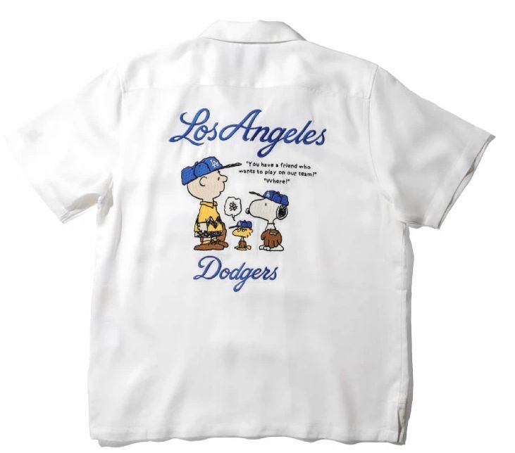 新品 HOUSTON PEANUTS MLB LOS ANGELES DODGERS ロサンゼルス ドジャース ヒューストン ピーナッツ スヌーピー ボウリングシャツ 大谷 新品 HOUSTON PEANUTS MLB LOS ANGELES DODGERS ロサンゼルス ドジャース ヒューストン ピーナッツ スヌーピー ボウリングシャツ 大谷