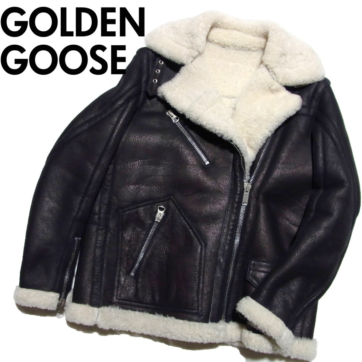 定価35万 GOLDEN GOOSE ゴールデングース ムートン レザー 定価35万 GOLDEN GOOSE ゴールデングース ムートン レザー