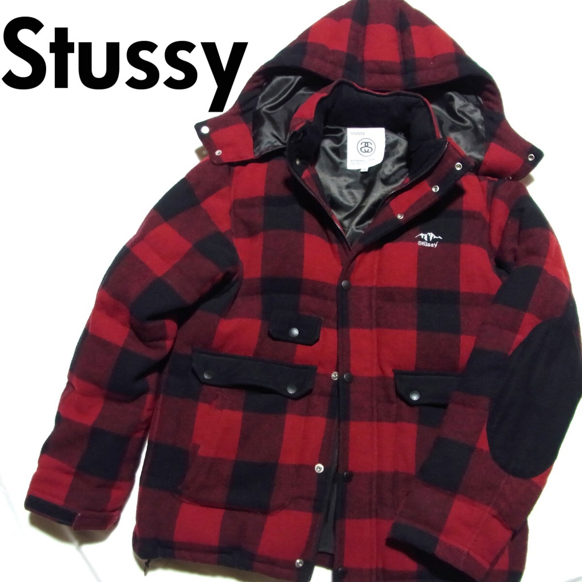 Stussy ステューシー ウール チェック ダウン ジャケット Stussy ステューシー ウール チェック ダウン ジャケット
