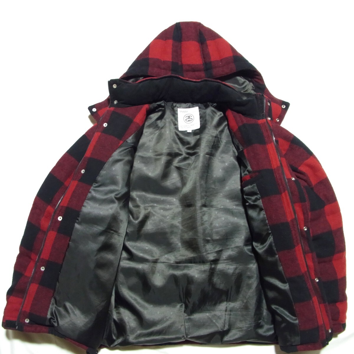 Stussy ステューシー ウール チェック ダウン ジャケット Stussy ステューシー ウール チェック ダウン ジャケット