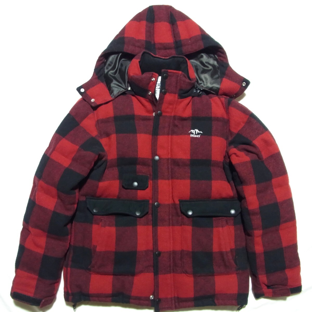 Stussy ステューシー ウール チェック ダウン ジャケット Stussy ステューシー ウール チェック ダウン ジャケット