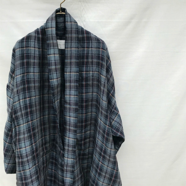 Yahoo!オークション - 美品 トゥジュー TOUJOURS チェック柄 ガウン リ...