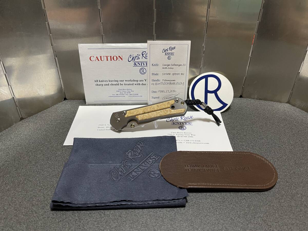 14350円 Chris Reeve Knives: Large Sebenza 21 - Box Elder 14350円 Chris Reeve Knives: Large Sebenza 21 - Box Elder