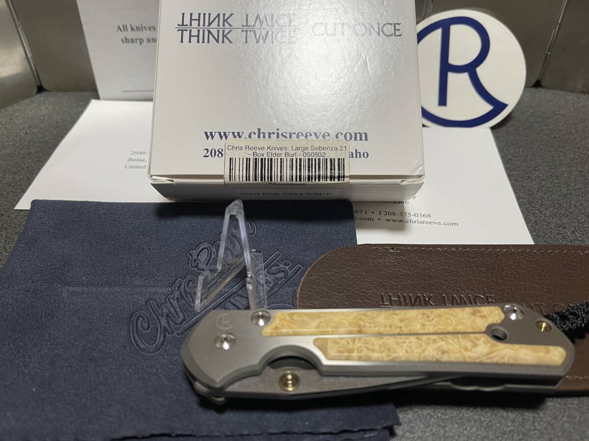 14350円 Chris Reeve Knives: Large Sebenza 21 - Box Elder 14350円 Chris Reeve Knives: Large Sebenza 21 - Box Elder