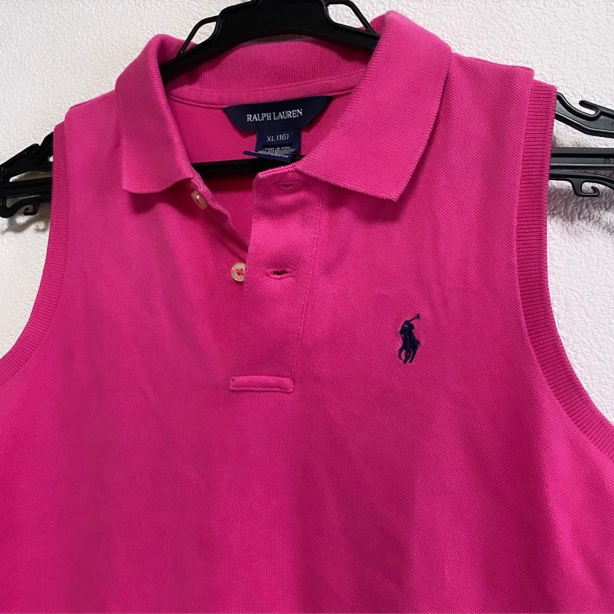 ラルフローレン Ralph Lauren ノースリーブ ポロシャツ ピンク ラルフローレン Ralph Lauren ノースリーブ ポロシャツ ピンク