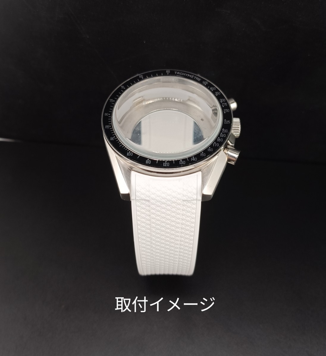 20mm 腕時計 交換用 社外 ラバーベルト カーブエンド ホワイト 20mm 腕時計 交換用 社外 ラバーベルト カーブエンド ホワイト