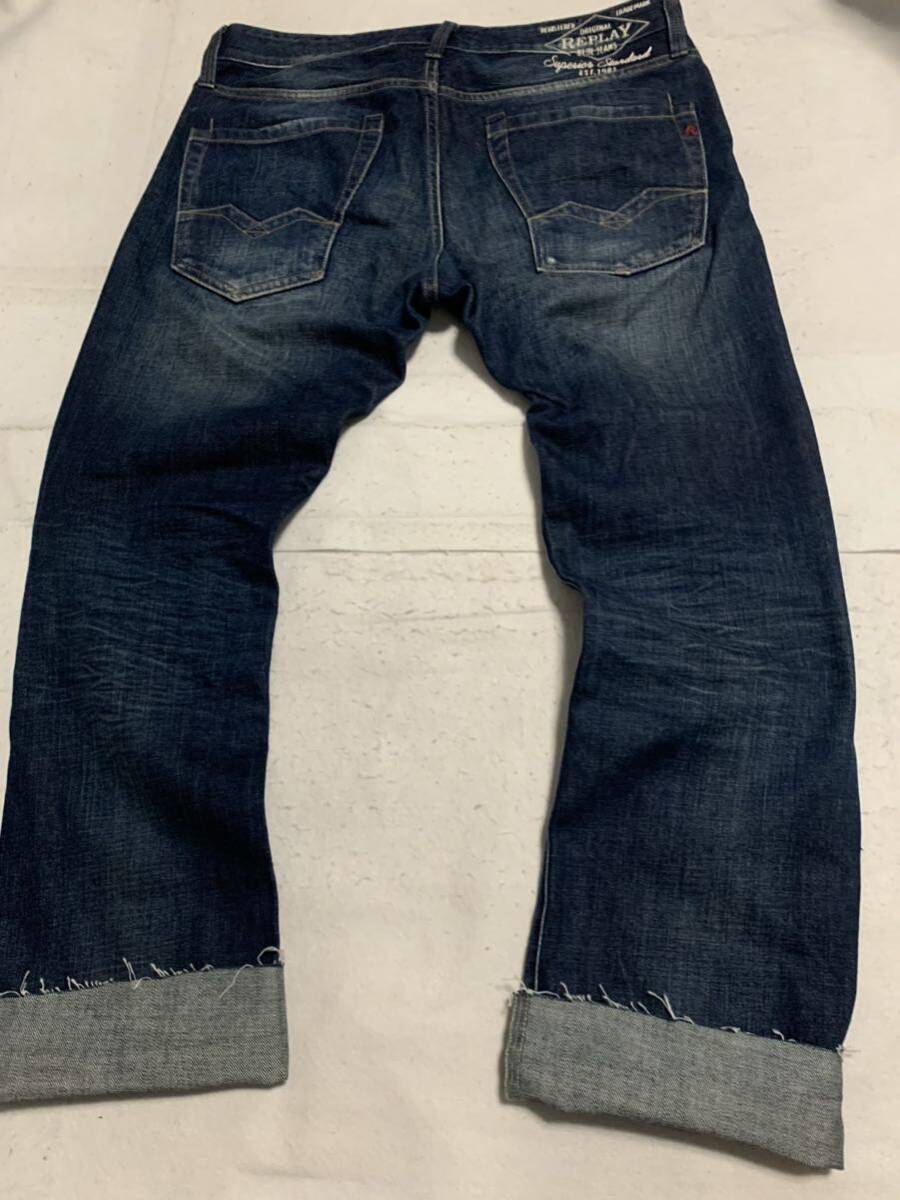 REPLAYリプレイ WAITOM デニムパンツ ジーンズ 刺繍ロゴ REPLAYリプレイ WAITOM デニムパンツ ジーンズ 刺繍ロゴ