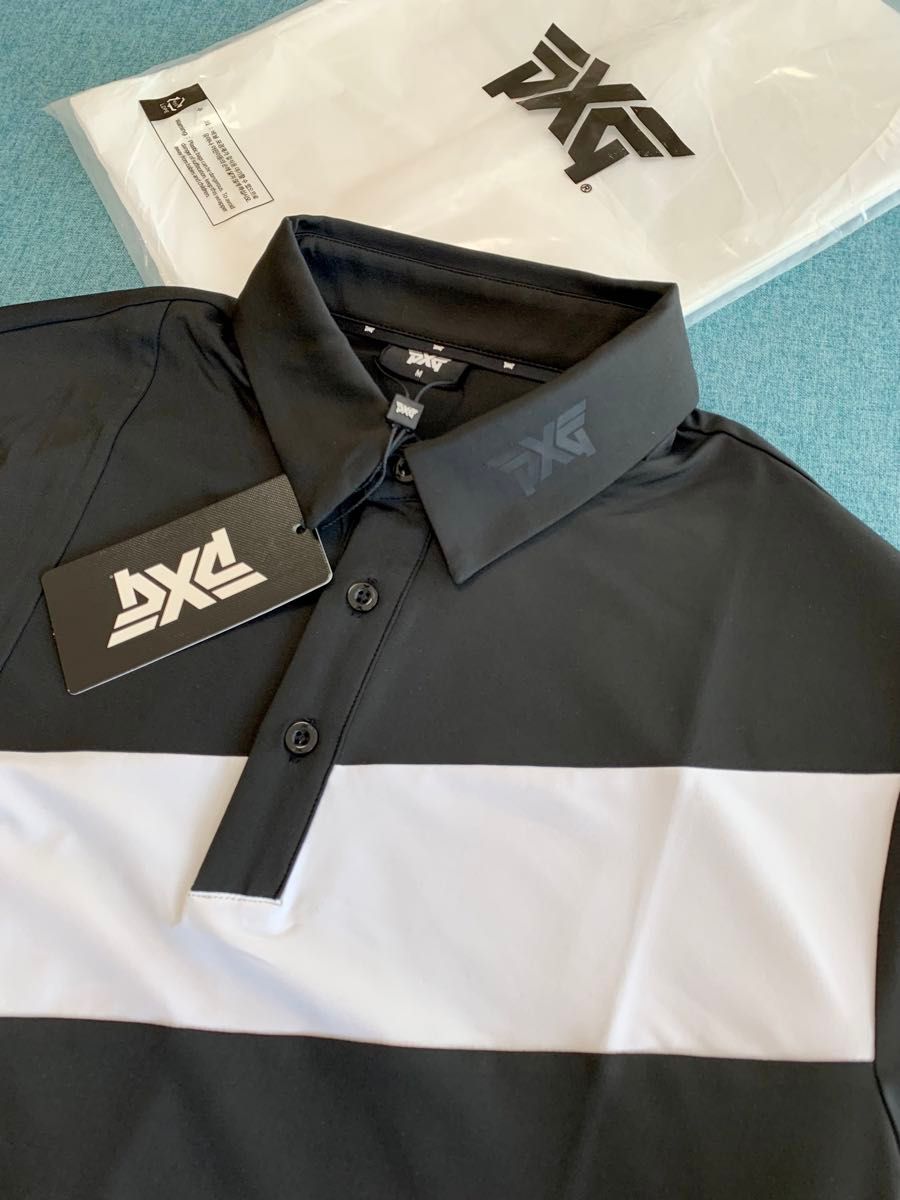 PXG】メンズ 襟付き 半袖 ポロシャツ ゴルフウェア 速乾性 (PXG PXG】メンズ 襟付き 半袖 ポロシャツ ゴルフウェア 速乾性 (PXG