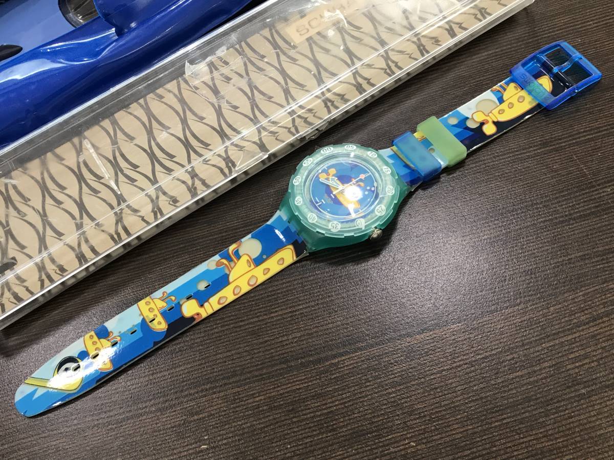 *[ очень редкий * редкий модель ]swatch( Swatch / Swatch )SCUBA200( скуба )SDL101 Beatles желтый * вспомогательный морской (Yellow Sub)* новый товар 