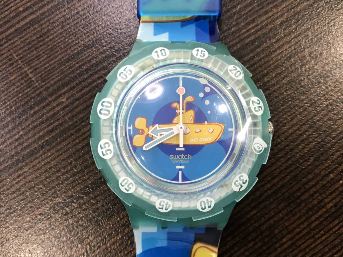 *[ очень редкий * редкий модель ]swatch( Swatch / Swatch )SCUBA200( скуба )SDL101 Beatles желтый * вспомогательный морской (Yellow Sub)* новый товар 