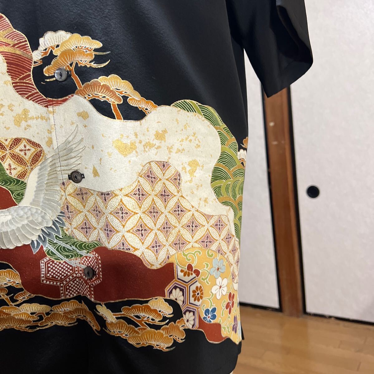 アロハシャツ 和柄 着物リメイク 1点物 Lサイズ|Yahoo!フリマ アロハシャツ 和柄 着物リメイク 1点物 Lサイズ|Yahoo!フリマ