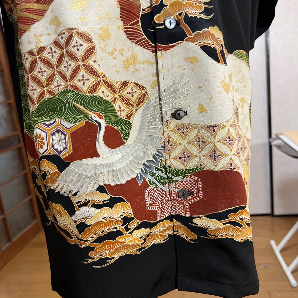 アロハシャツ 和柄 着物リメイク 1点物 Lサイズ|Yahoo!フリマ アロハシャツ 和柄 着物リメイク 1点物 Lサイズ|Yahoo!フリマ