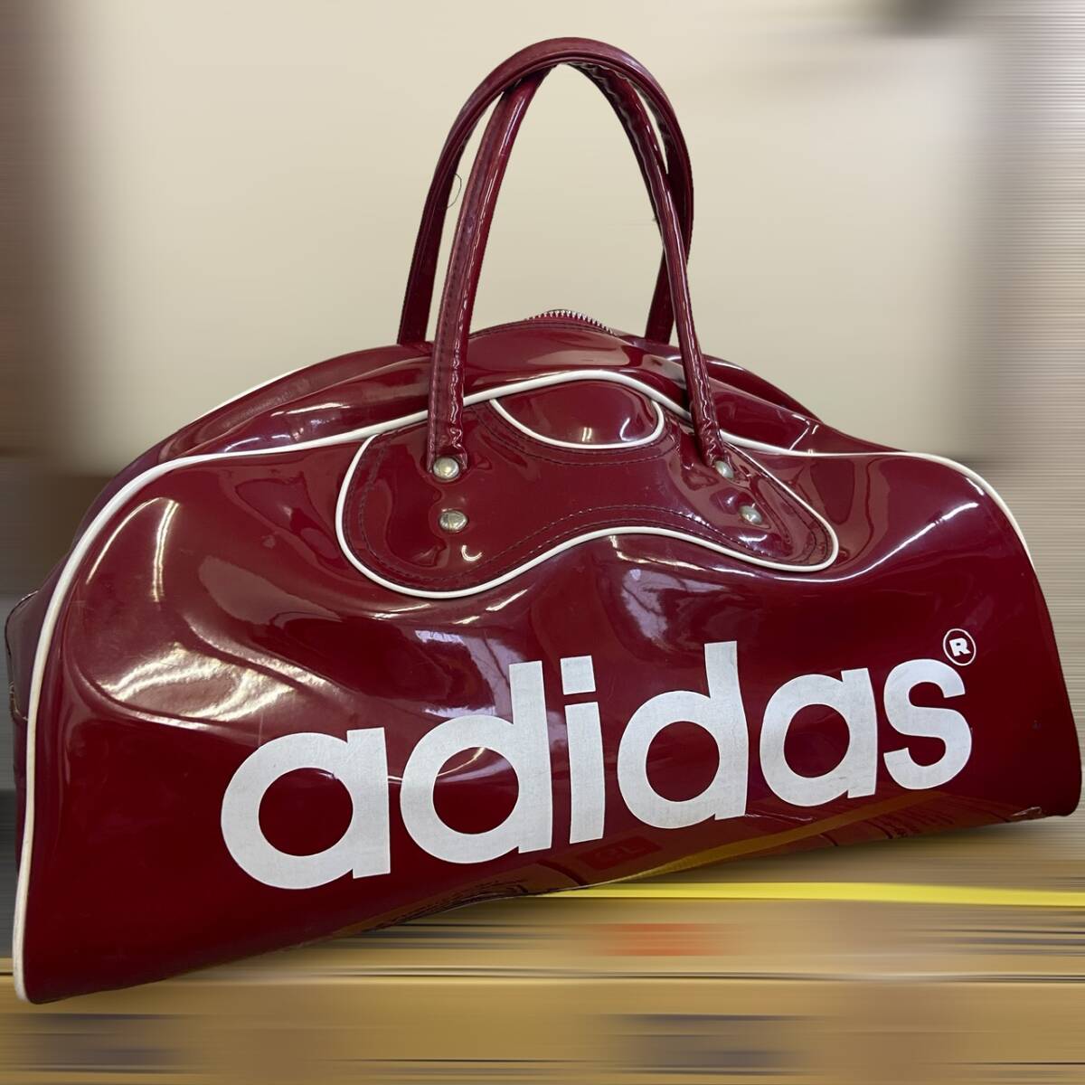 80s adidas ボストンバッグ エナメル Made in JAPAN 80s adidas ボストンバッグ エナメル Made in JAPAN