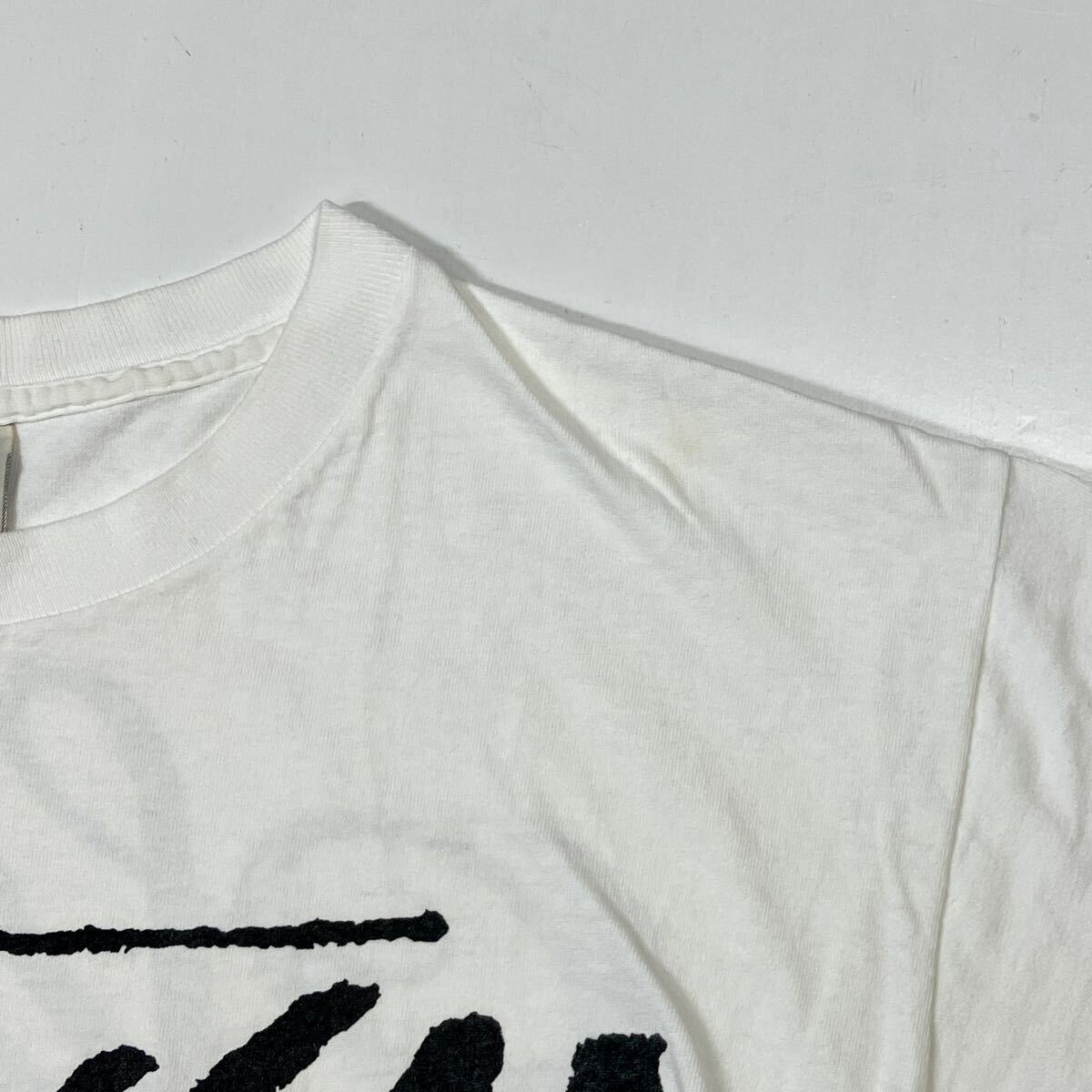 M】90s Old Stussy World Tour Logo Print Tee White 90年代 M】90s Old Stussy World Tour Logo Print Tee White 90年代