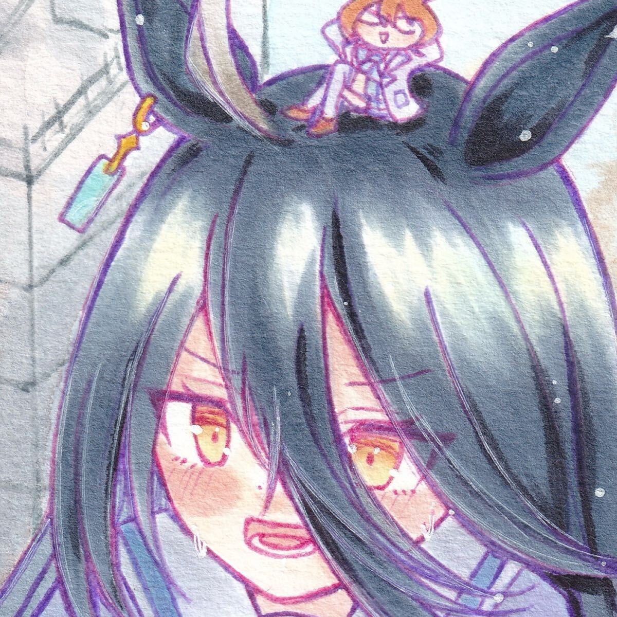 同人 手描きイラスト ウマ娘 マンハッタンカフェ 巨大化 巨大娘 同人 手描きイラスト ウマ娘 マンハッタンカフェ 巨大化 巨大娘