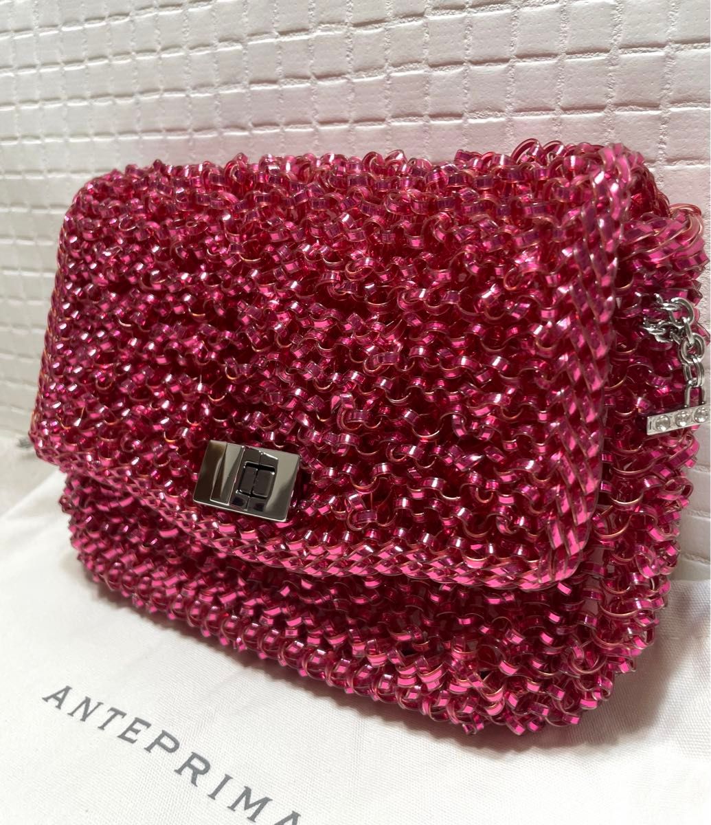 ANTEPRIMA アンテプリマ ルッケット ワイヤーバッグ フクシア ANTEPRIMA アンテプリマ ルッケット ワイヤーバッグ フクシア