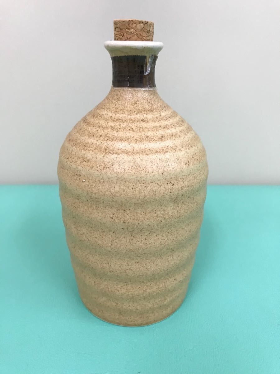 ★美品 麦焼酎吉四六 陶器 『空壺』 720ml 高級和紙・縄紐・コルク栓付きの完全版 詰替え 花瓶 インテリア コレクション_画像4