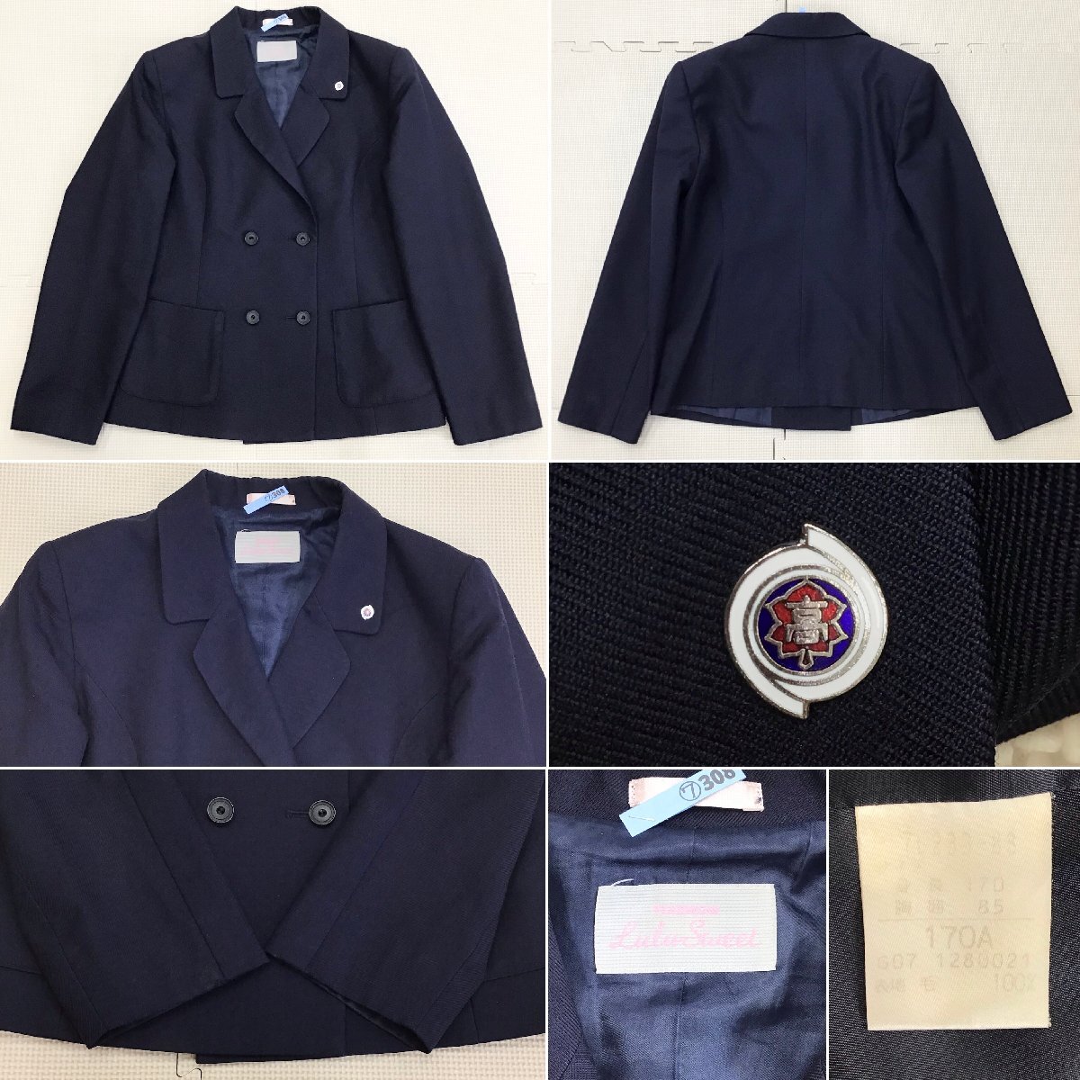 O693/T327(中古)栃木県 石橋高校 女子制服8点 /指定品/校章付 O693/T327(中古)栃木県 石橋高校 女子制服8点 /指定品/校章付