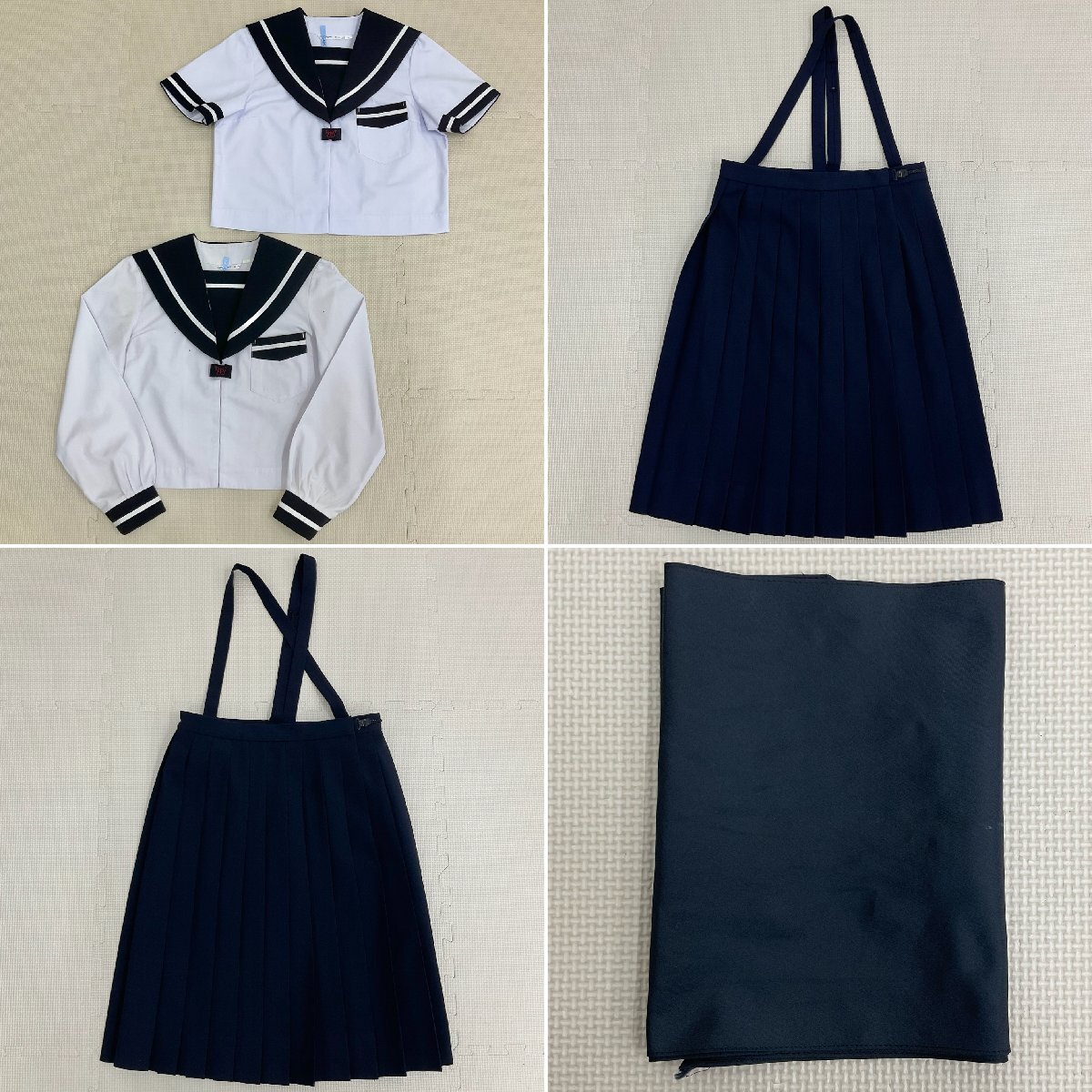 U778/S1257(中古/箱)宮崎県 宮崎西中学校 8点 /セーラー:5/吊り U778/S1257(中古/箱)宮崎県 宮崎西中学校 8点 /セーラー:5/吊り