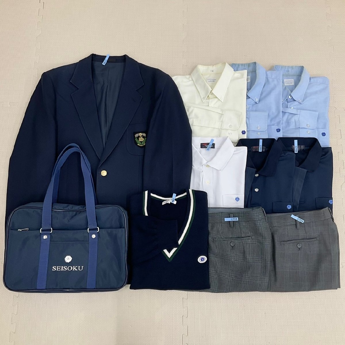U805/S1210(中古/箱)東京都 正則高校 男子制服11点 /大きめ U805/S1210(中古/箱)東京都 正則高校 男子制服11点 /大きめ