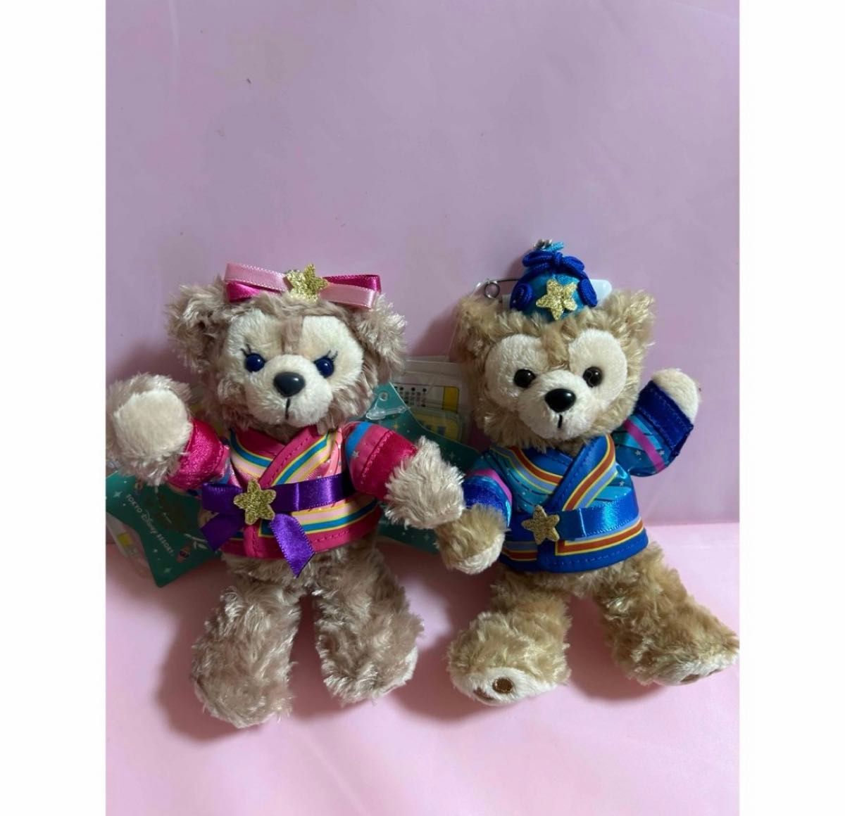 ダッフィー& シェリーメイ ぬいぐるみバッジ 6体セット 七夕 ダッフィー& シェリーメイ ぬいぐるみバッジ 6体セット 七夕