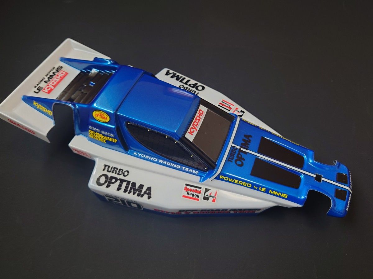 京商 ターボオプティマ 1/10 塗装済みボディメタリックブルー 京商 ターボオプティマ 1/10 塗装済みボディメタリックブルー