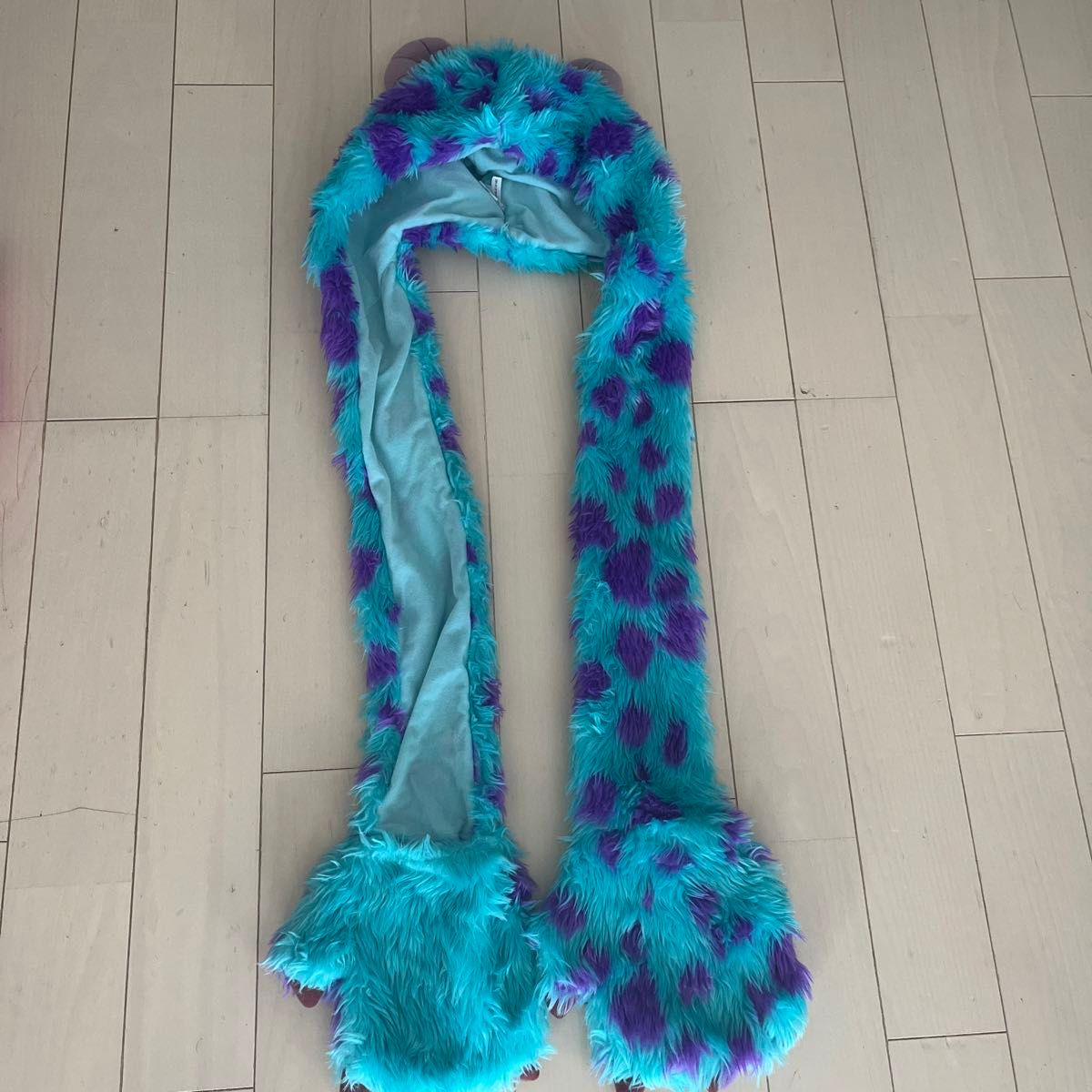 マフラーキャップ ディズニー サリー チシャ猫 - 帽子 マフラーキャップ ディズニー サリー チシャ猫 - 帽子