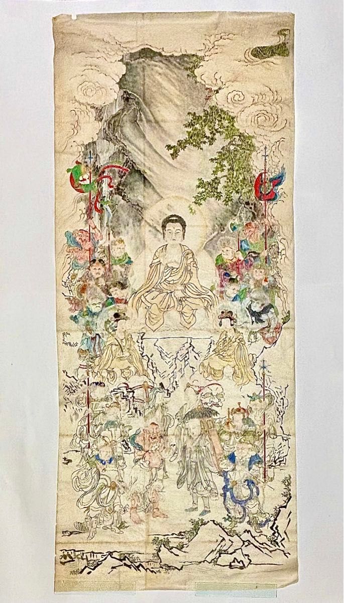彩色仏画 粉本」手書き 1枚|仏教美術 仏画|Yahoo!フリマ(旧 彩色仏画 粉本」手書き 1枚|仏教美術 仏画|Yahoo!フリマ(旧