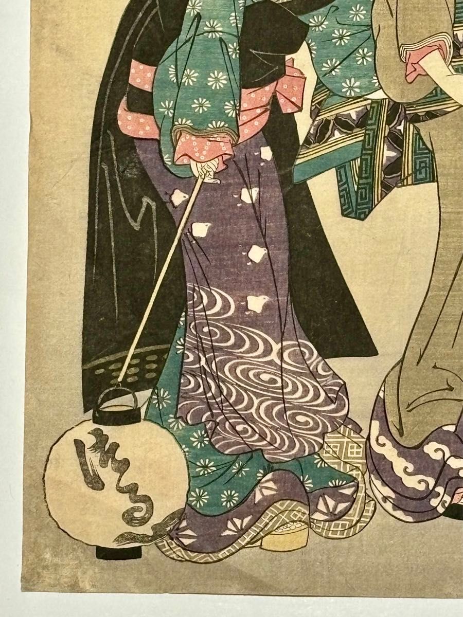 菊川英山 ニ美人図」複製木版画 1枚|浮世絵 錦絵 和本 古典籍 菊川英山 ニ美人図」複製木版画 1枚|浮世絵 錦絵 和本 古典籍