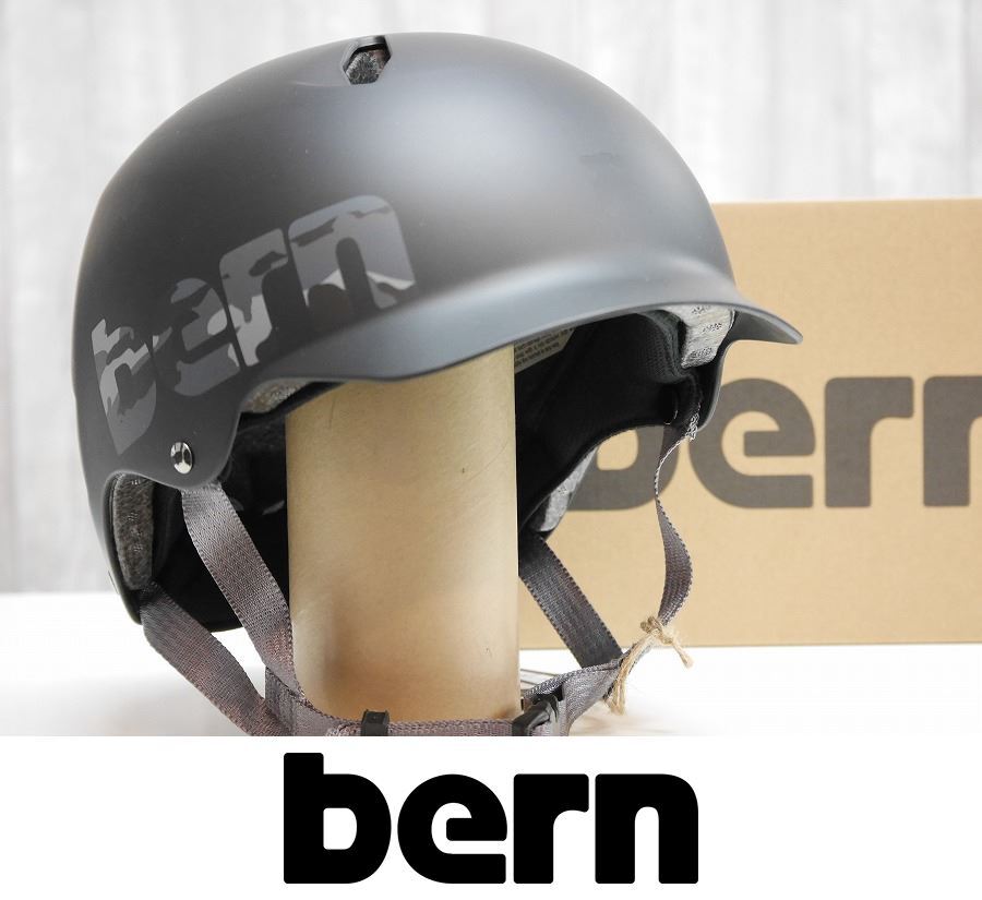 【新品】22 bern 子供用 ヘルメット BANDITO ALL SEASON - M-Lサイズ - 7~12才用 Matte Black Camo 正規品 ジュニア キッズ 小学生