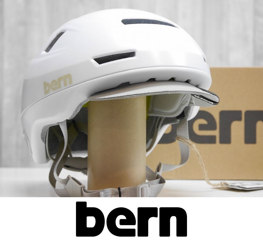 新品】23 bern HUDSON MIPS - Satin White - L - ヘルメット 新品】23 bern HUDSON MIPS - Satin White - L - ヘルメット