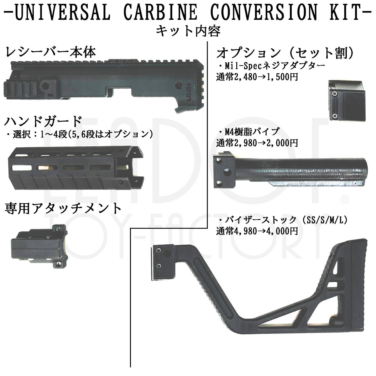 東京マルイ ソーコム Mk23 カービン コンバージョンキット Mk-II 東京マルイ ソーコム Mk23 カービン コンバージョンキット Mk-II