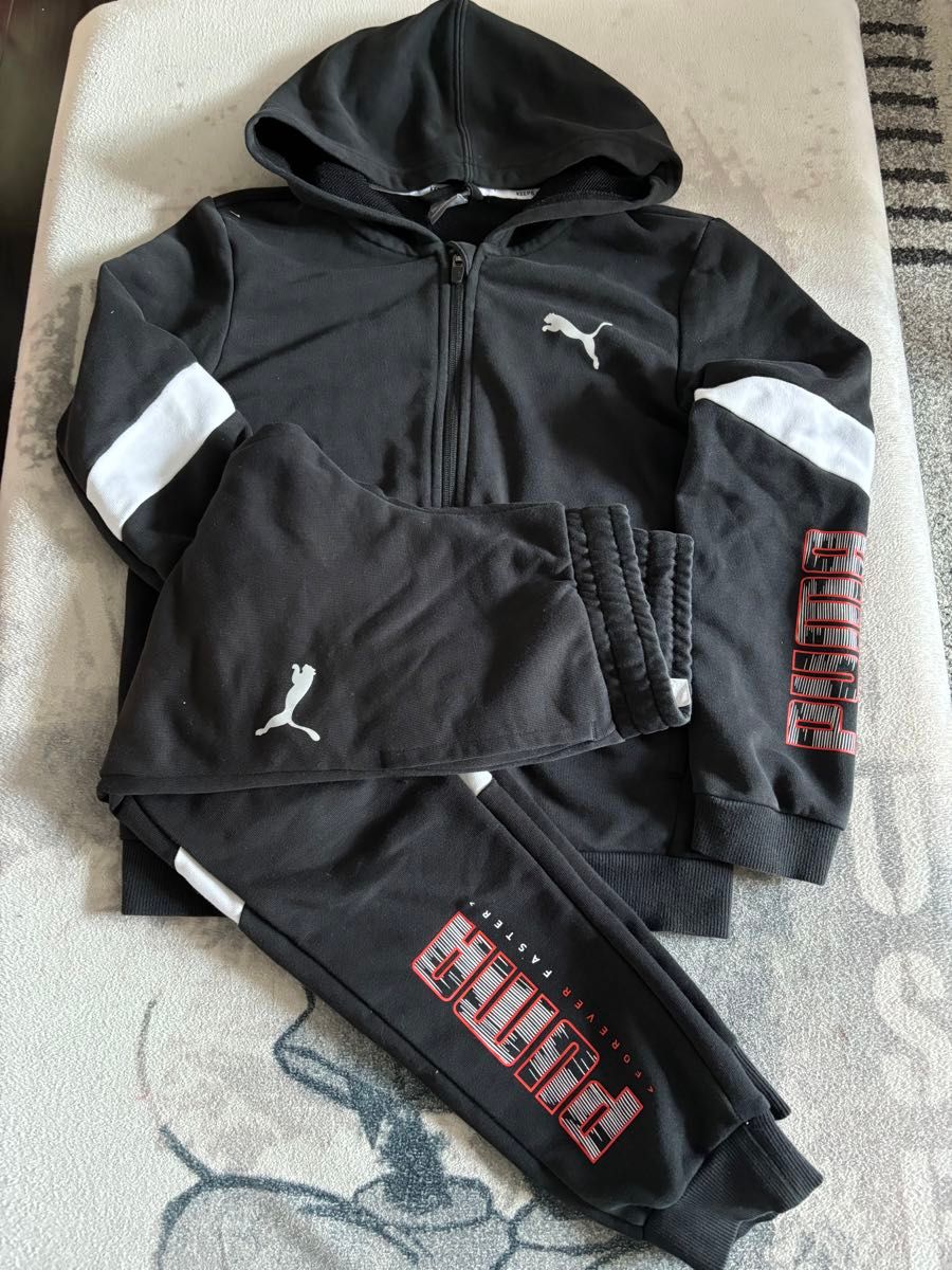 PUMA プーマ セットアップ キッズ 140 ジップパーカー PUMA プーマ セットアップ キッズ 140 ジップパーカー