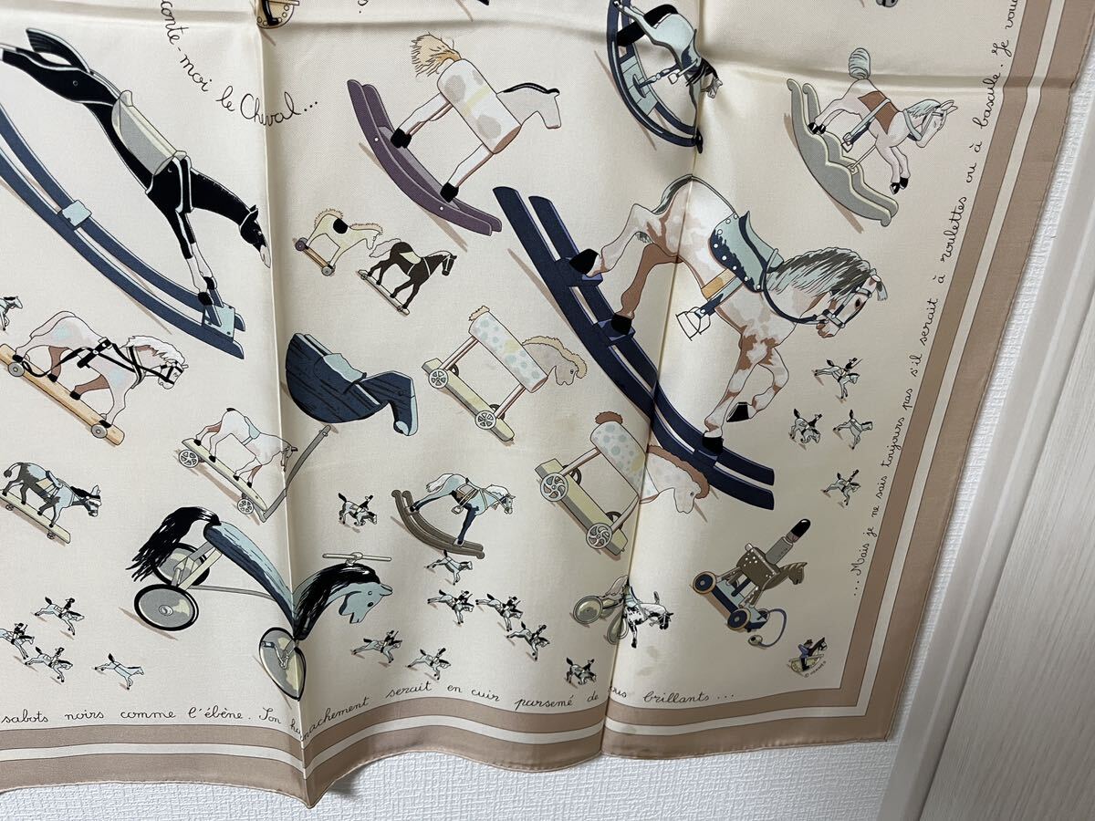 HERMES エルメス カレ90 Raconte moi le cheval お馬の話をして HERMES エルメス カレ90 Raconte moi le cheval お馬の話をして