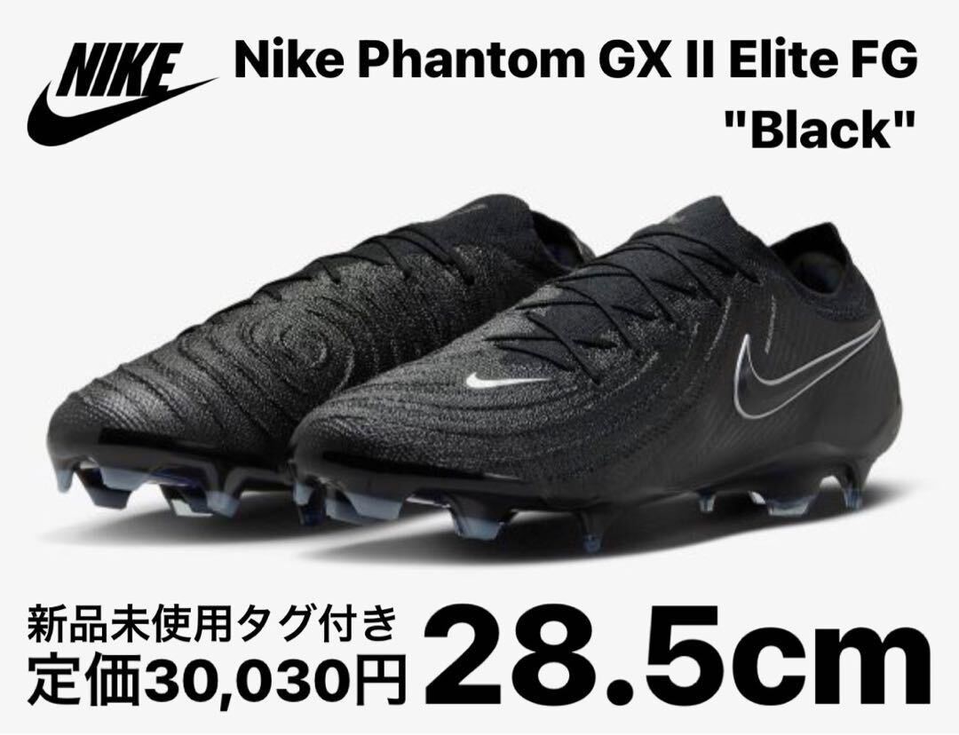 誠実 新品 ナイキ 28.5 ブラック FG エリート 2 GX ファントム シューズ