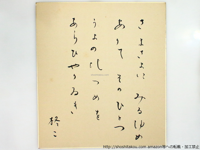 話題の人気 宮柊二色紙 短歌、俳句