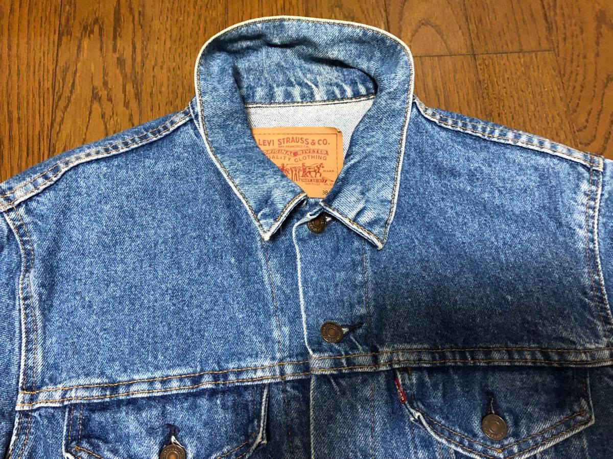 美品 90s Levi's 70506-0217 USA製 38 デニムジャケットストーン 美品 90s Levi's 70506-0217 USA製 38 デニムジャケットストーン