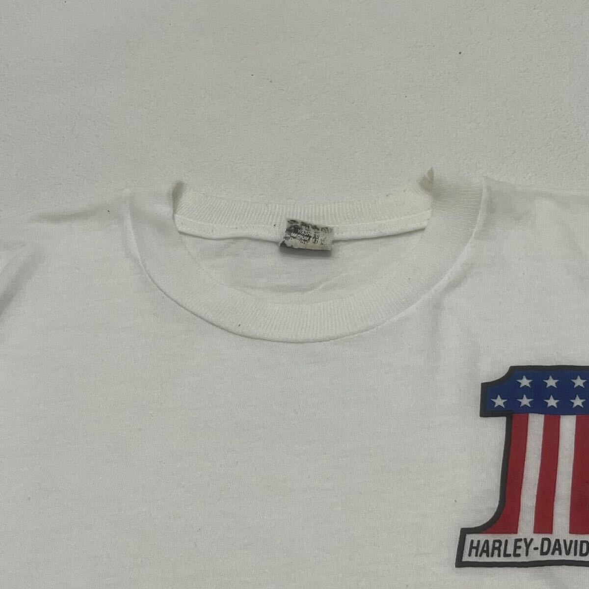 k426 70s 80s ビンテージ Harley Davidson No1 Tシャツ XL k426 70s 80s ビンテージ Harley Davidson No1 Tシャツ XL