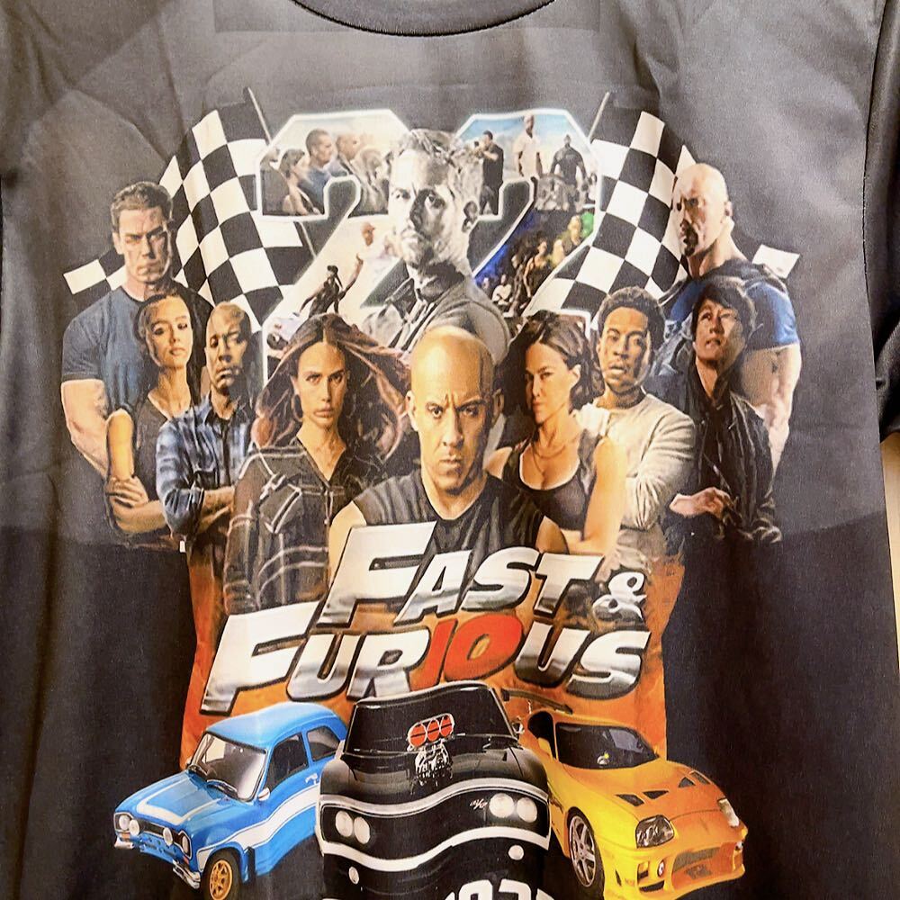 新品 ブラック ワイルドスピード22年記念Tシャツ ユニセックス M 新品 ブラック ワイルドスピード22年記念Tシャツ ユニセックス M