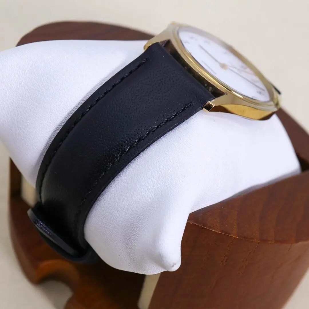 ◆美品 稼働 SEIKO Dolce 腕時計 タングステン 新品レザーベルト l