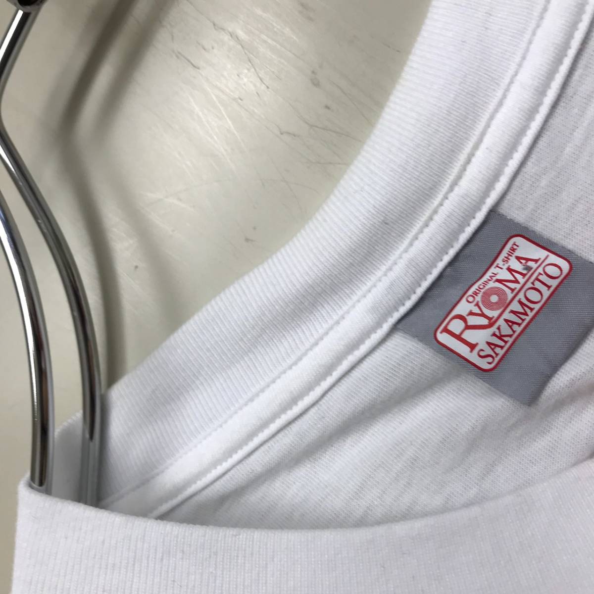 坂本龍馬 半袖Tシャツ バックプリント ホワイト Mサイズ