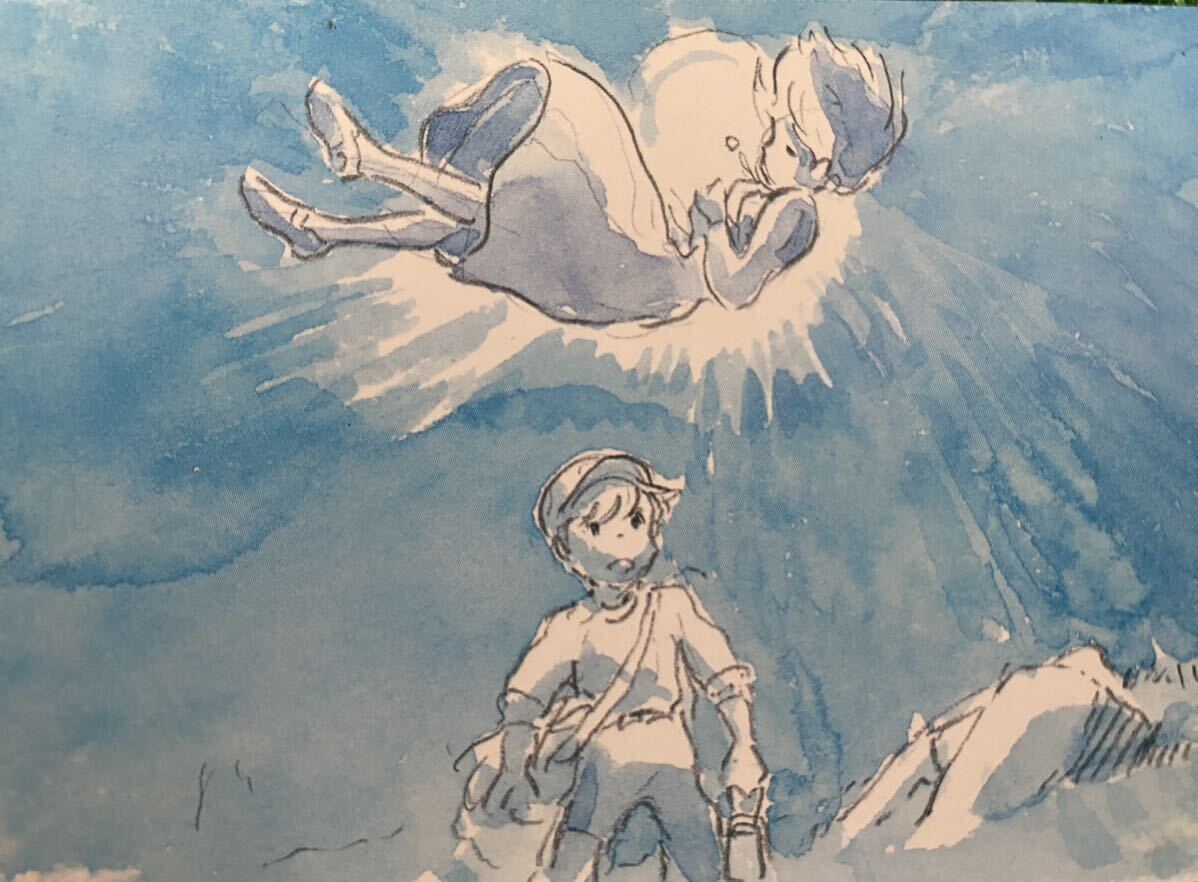 激レア】天空の城ラピュタ イラストA 切抜き 3枚 宮崎駿 検)セル 激レア】天空の城ラピュタ イラストA 切抜き 3枚 宮崎駿 検)セル