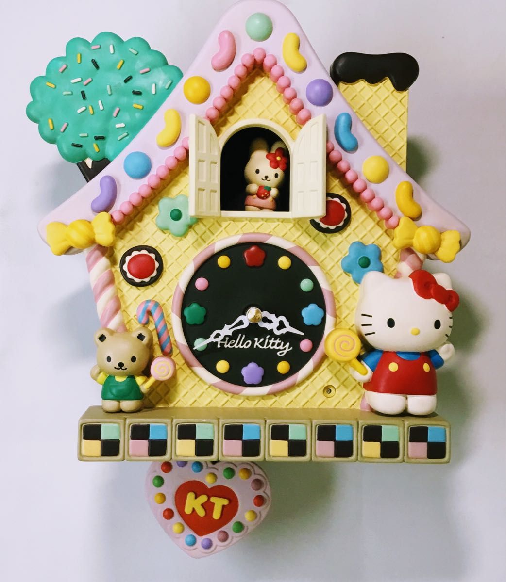 昭和レトロ商品 【希少品】サンリオ ハローキティ 振り子時計 昭和レトロ商品 【希少品】サンリオ ハローキティ 振り子時計