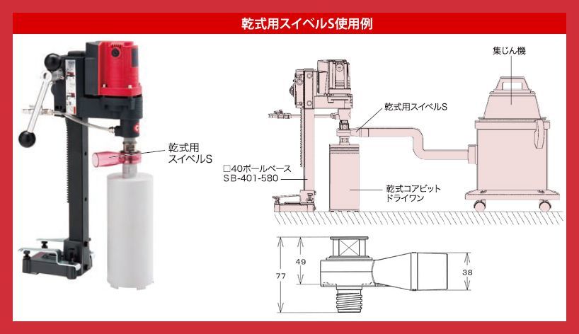 ☆コンセック 乾式用スイベルS SPJ用 Cロッドねじ⇔Cロッドねじ ☆コンセック 乾式用スイベルS SPJ用 Cロッドねじ⇔Cロッドねじ