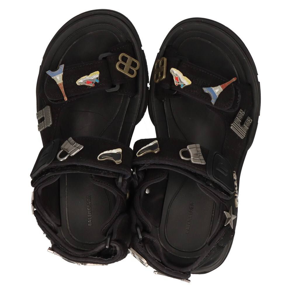直営店☆BALENCIAGA☆ Tourist ストラップ サンダル with ピン BALENCIAGA バレンシアガ Tourist Sandal With Pins 43