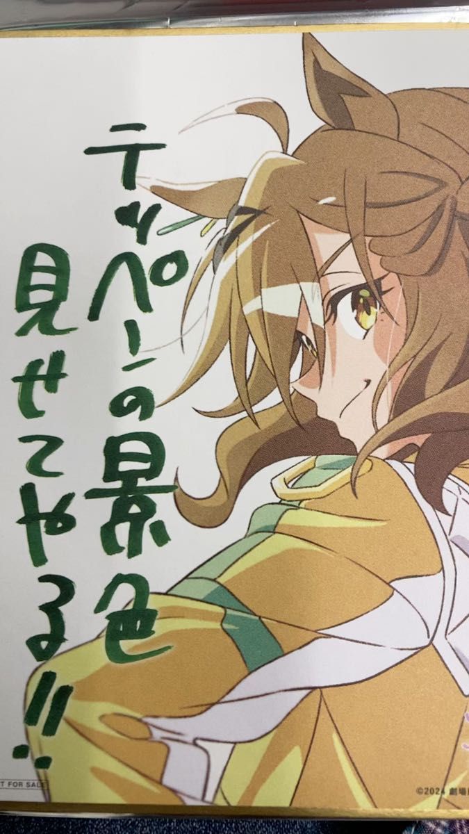 ウマ娘 プリティダービー 映画特典 色紙 ジャングルポケット
