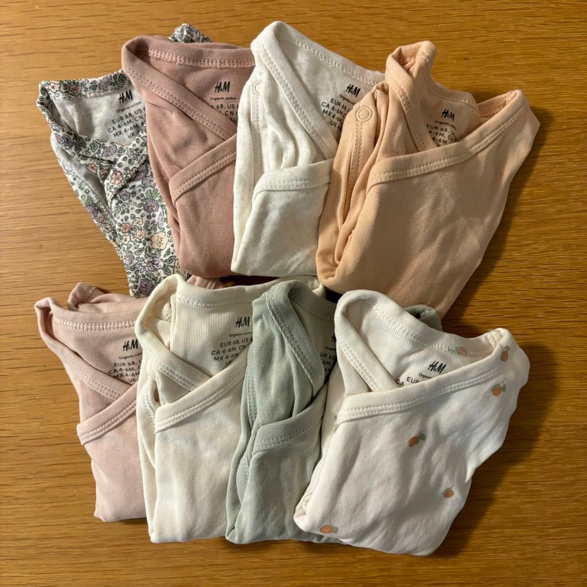 ベビー肌着 H&M ロンパース 8枚セット set 半袖